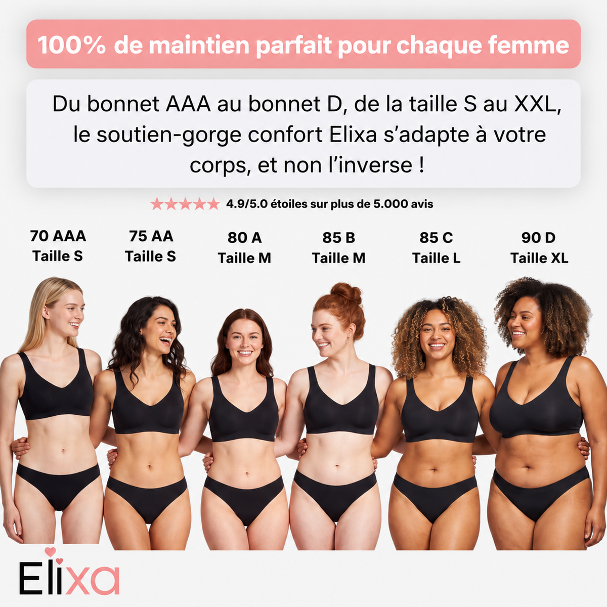 Elixa – Soutien-Gorge Sans Armatures