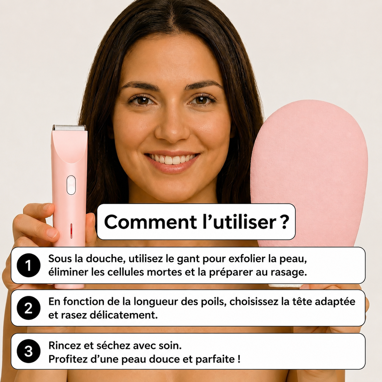 ÉPILATEUR 2 EN 1 POUR LE BIKINI ET LE CORPS ELIXA