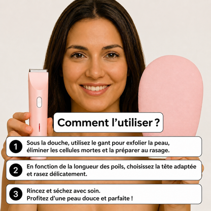 ÉPILATEUR 2 EN 1 POUR LE BIKINI ET LE CORPS ELIXA