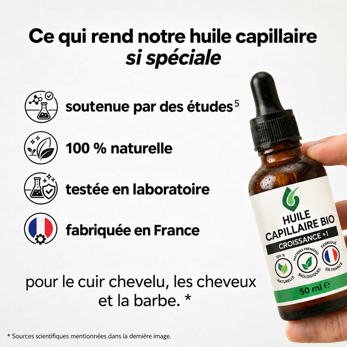Huile Capillaire Bio Croissance+