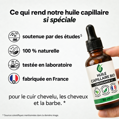 Huile Capillaire Bio Croissance+