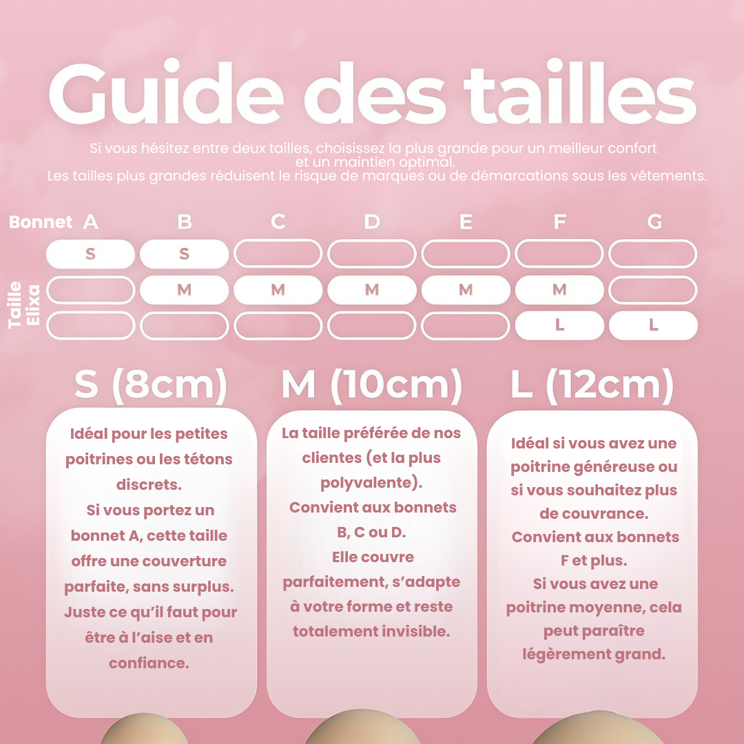Cache-tétons ronds Sans Adhésif