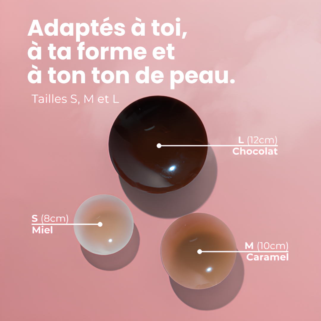Cache-tétons ronds Sans Adhésif
